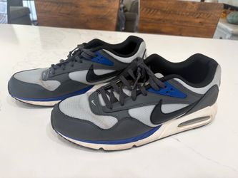 Men’s 14 Nike Air Max Sneakers Gray Blue