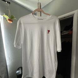 AMI PARIS White Tee Shirt Men's Size Large