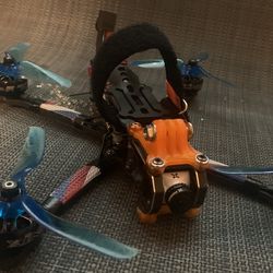 FPV Drone With FrSky Remote And Sky zone FPV Goggles 