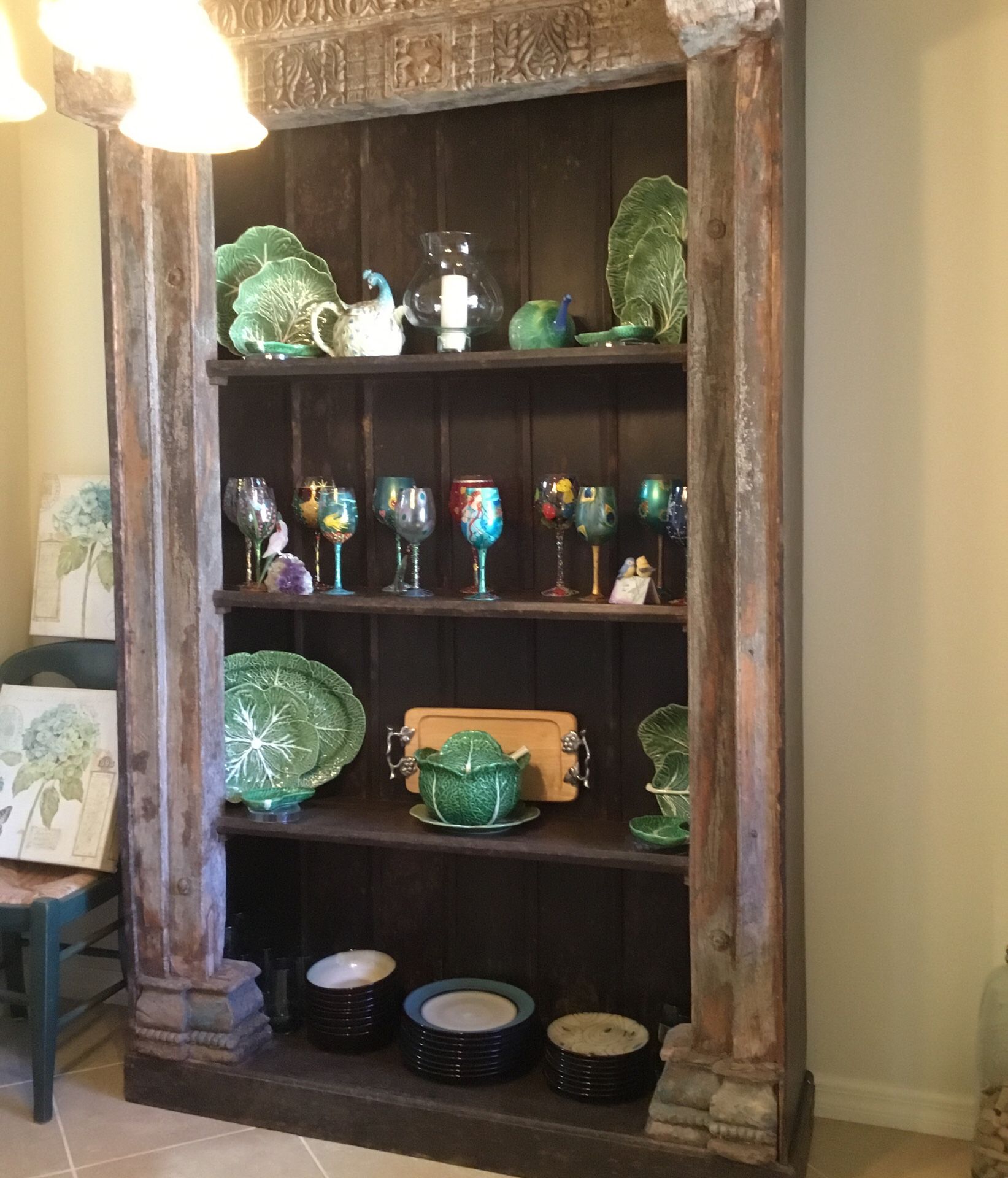 Arhaus Relic Bookcase/Hutch Display Cabinet