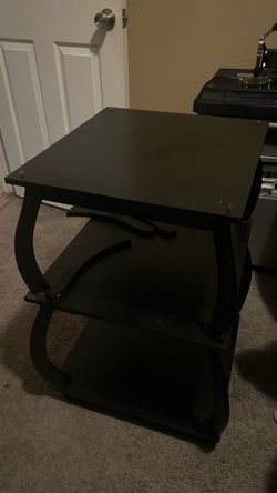 Black 3-Tier End Table or Side Table