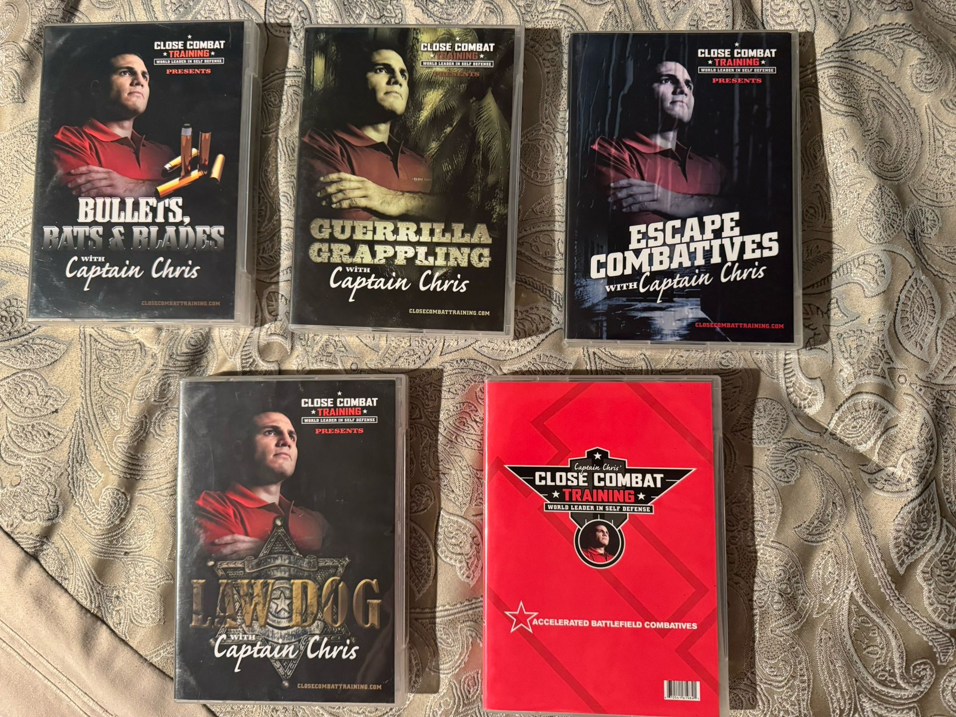 5 CAPTAIN CHRIS COMBAT TRAINING - 20 TOTAL DVD **Excellent Cond **