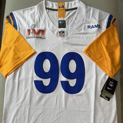 NFL Los Angeles Rams Aaron Donald Super Bowl jersey 