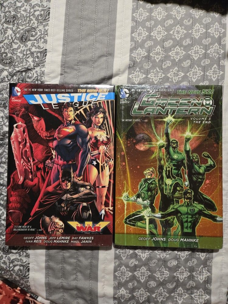 *NEW/SEALED* The New 52 Justice League AND Green Lantern HARDCOVER Graphic Novels/Comic Books