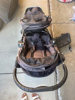 City select stroller double and skateboard