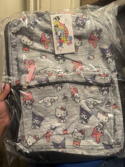 Grey Hello Kitty& Friends Backpack New