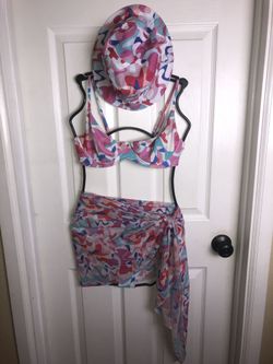 Blackbough Bikini, Sarong And Bucket Hat 