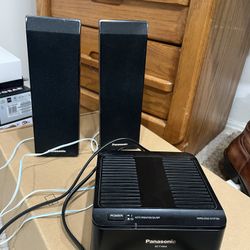 Panasonic Upright Speakers With Wireless Receiver