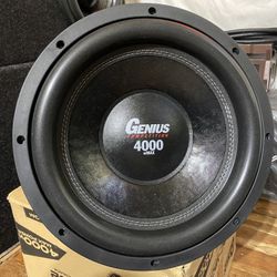 New 12" Genius Audio Competition 4000w Max Power Subwoofer $360 Each 