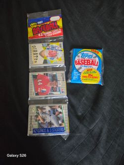 Old Baseball cards - Rat packs