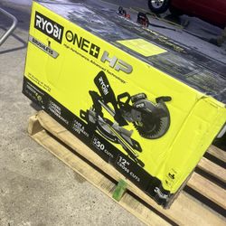 Ryobi One Hp 10in Sliding Miter Saw Kit 