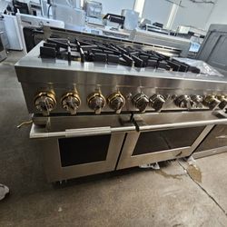 48" JENN AIR GAS RANGE STAINLESS STEEL