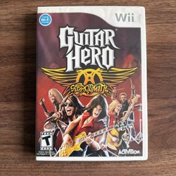 NEW GUITAR HERO AEROSMITH NINTENDO WII