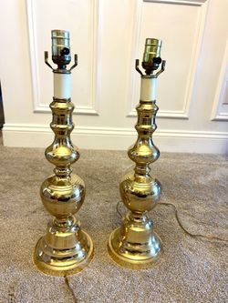 Brass Lamps from  Colonial Williamsburg (set of 2) 