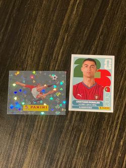 Panani 2026 World Cup stickers 00 and Ronaldo