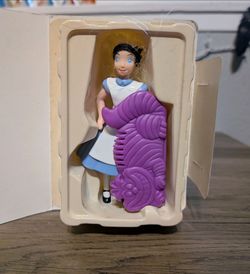 Alice in Wonderland Figure with Cheshire Cat Comb
