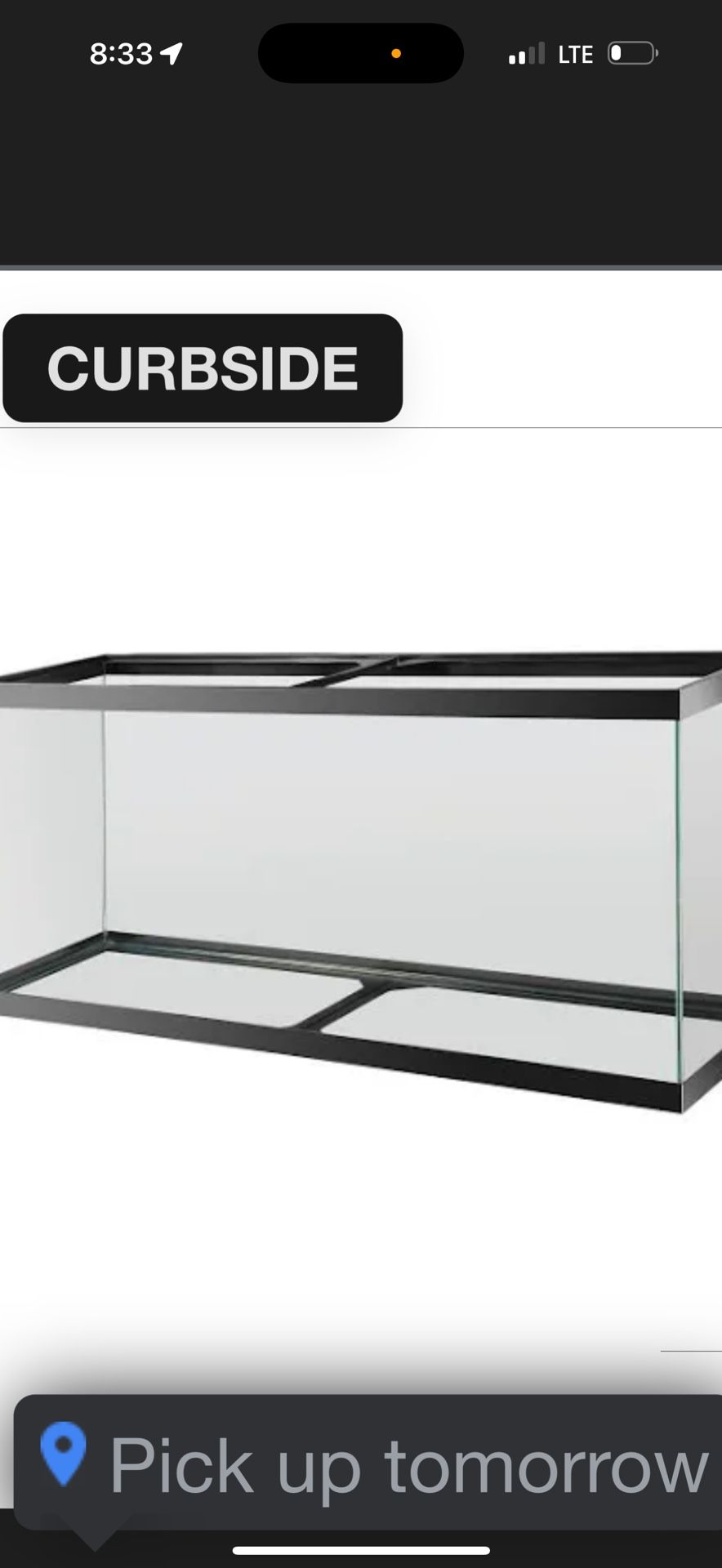 55 Gallon Fish Tank (as Is) 