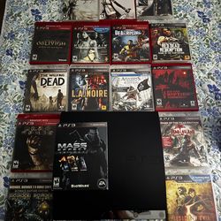 PS3 en muy buenas condiciones 19 juegos un control y sus cables listo para jugar