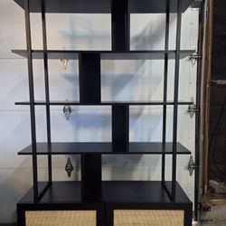 Bookshelf/Display With Storage Cabinet