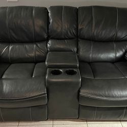 Dark Grey Sofa Set