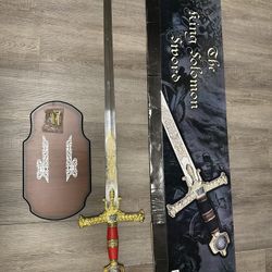 King Solomon Sword Replica New In Box