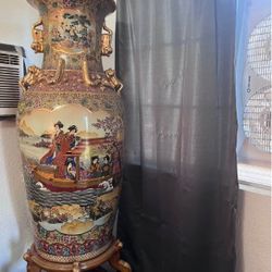 Japanese Hand Painted Vase 