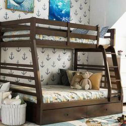 Brand New...twin/full Storage Bunk bed