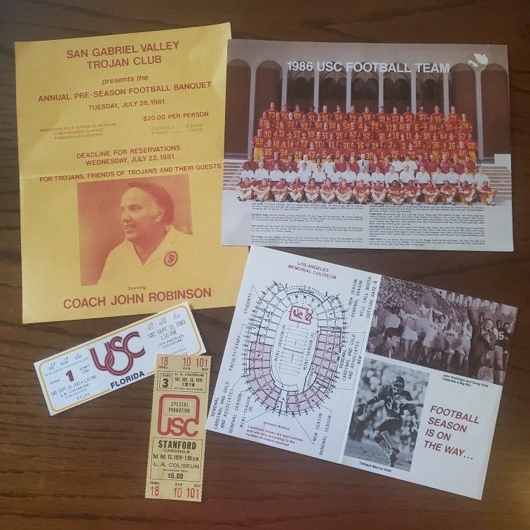 Vintage USC Football Memorabilia
