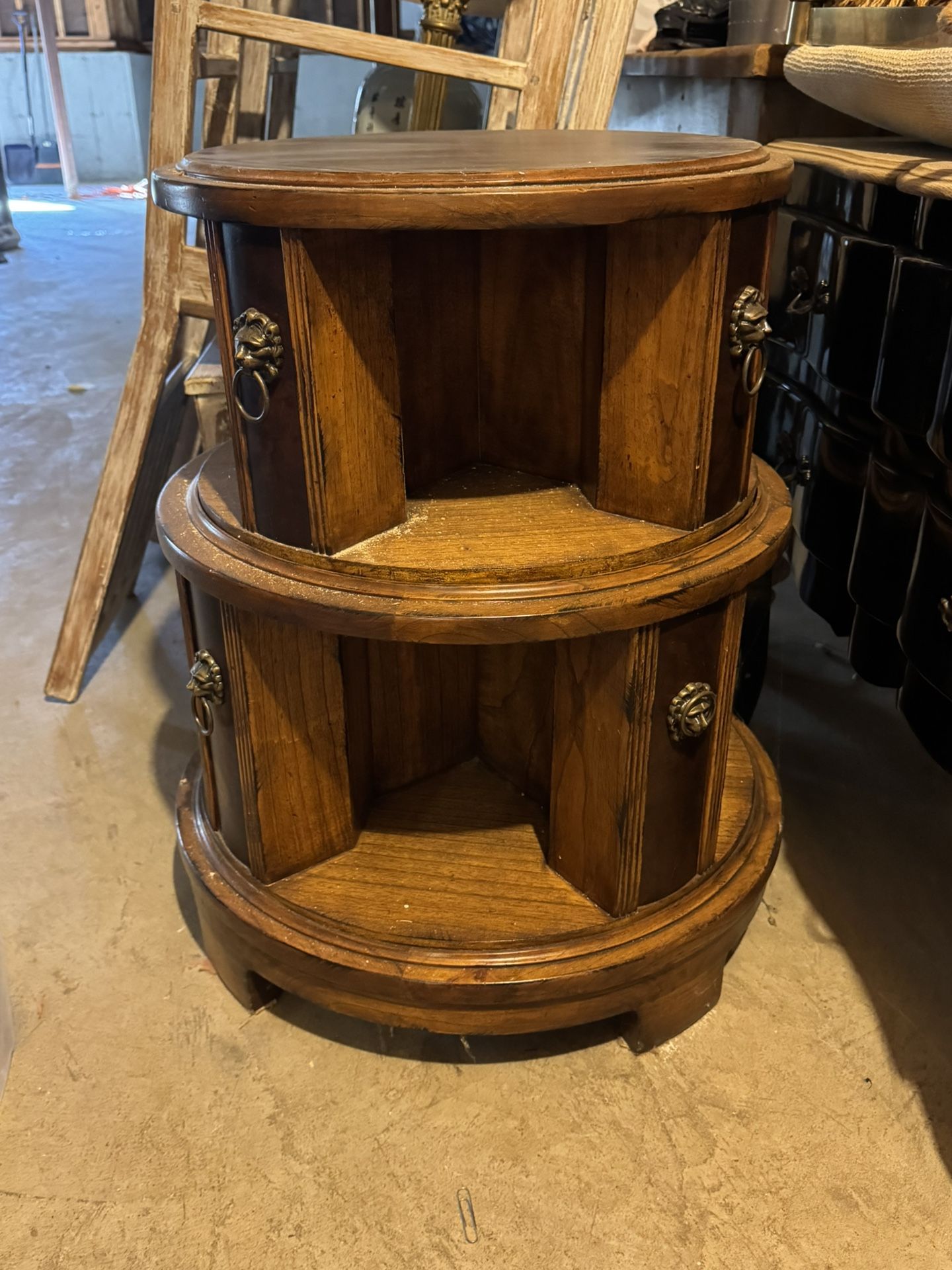 Antique Bookcase Shelf End Table OBO