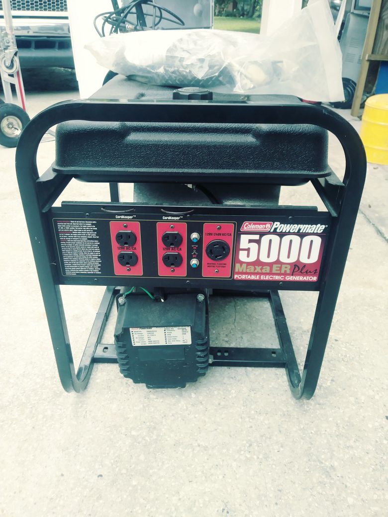 5000 watts Coleman generator new