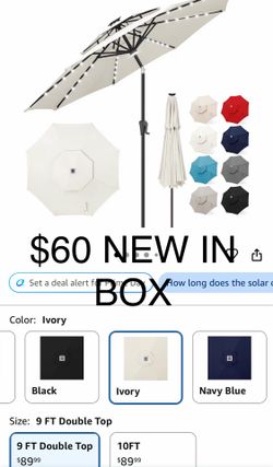 Ivory umbrella led $60
