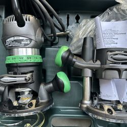 ROUTER Kit - HITACHI M12VC WITH Case. New Never Used. 