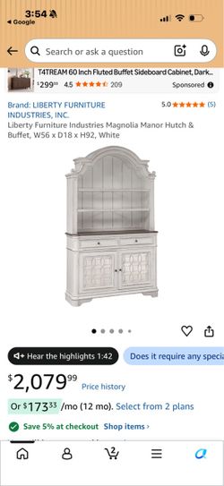Magnolia Manor Hutch & Buffet