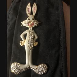 Old Bugs Bunny Pin Enamel Brooch