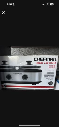 Chefman Double Slow Cooker 