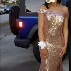 RoseGold Prom Dress!!!