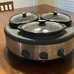 3 Pot Crock Pot