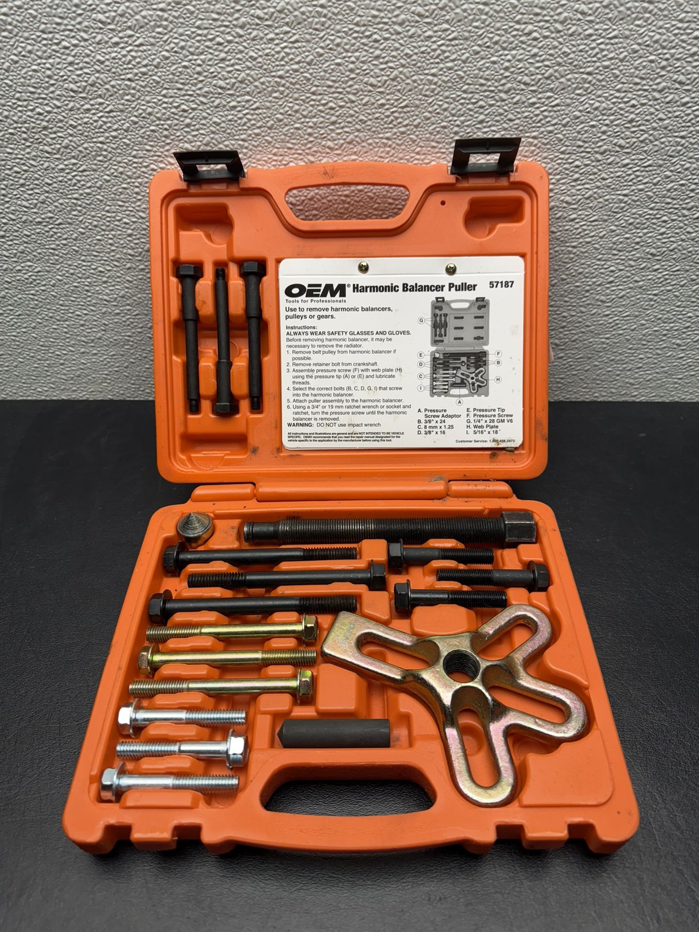 OEMTOOLS Harmonic Balancer Puller Set