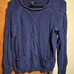 Blue Knit Sweater
