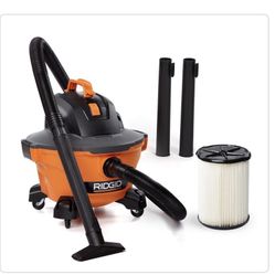 RIDGID 6 Gal. 3.5 Peak HP NXT Shop Vacuum Wet Dry Vac with General Debris Filter, Locking Hose and Attachments