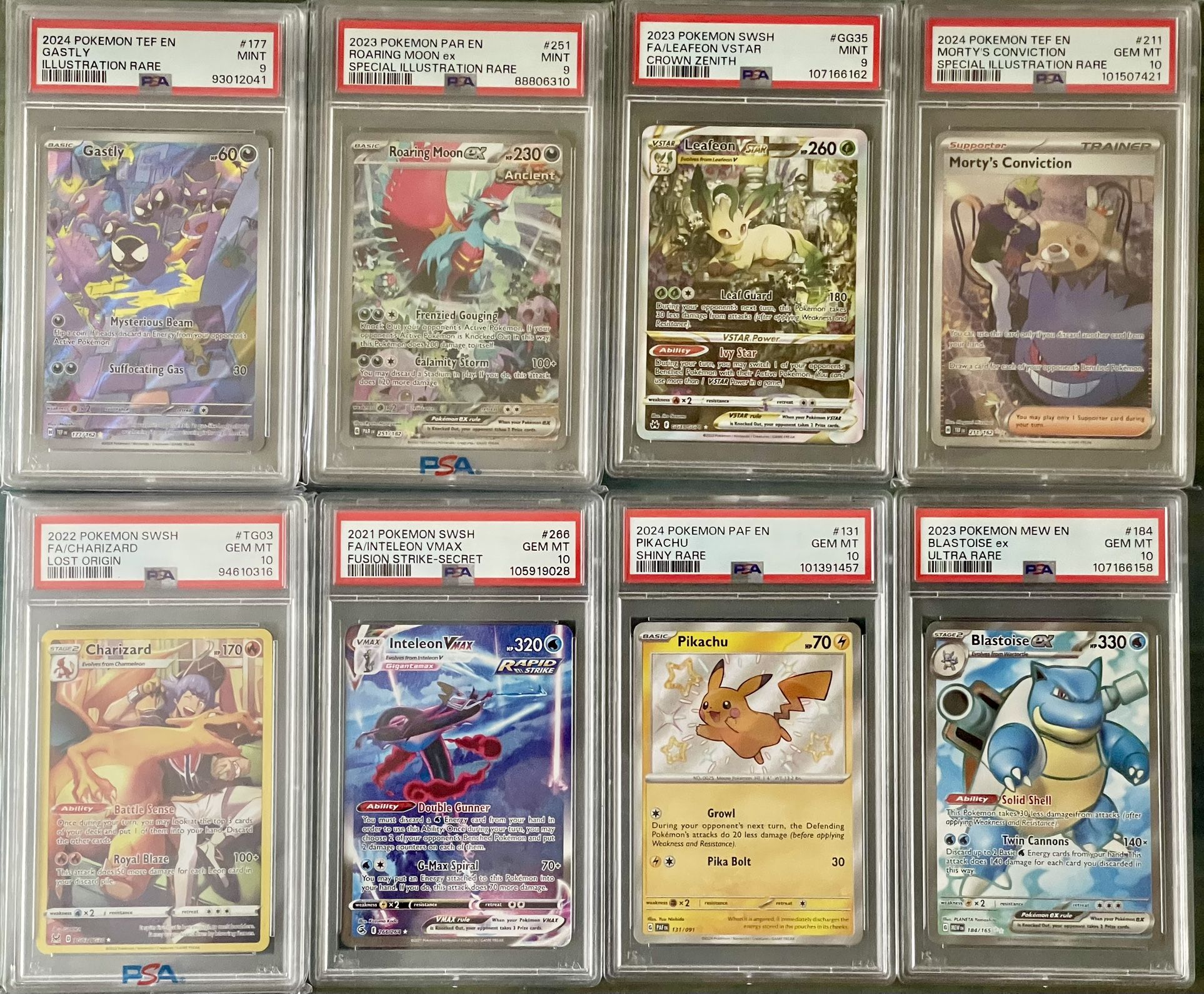 Pokemon PSA Graded Slabs