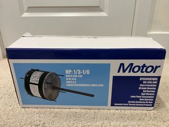 3-1/6 Hp, 208-230 VAC Condenser Fan Motor 1075 RPM