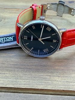 Timex Southview 41mm TW2R28600 Black Dial Roman Numeral Watch with 2 Straps