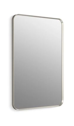 Kohler Essential 24" x 36" Transitional Rectangular Metal Framed Bathroom Wall Mirror