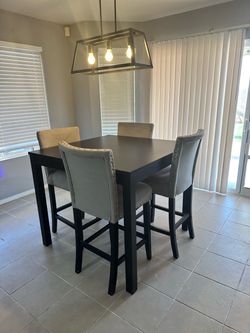 Dining room table and chairs