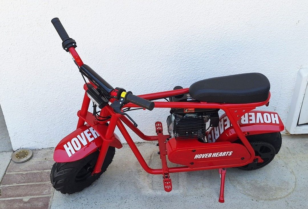 Mini Gas Dirt Bike, 99cc 4-Stroke, Max Speed 28 Mph | Max Load 200 Lbs | Age 13+ | With LED Light | For Adults | Pit Bike/Motorcycle