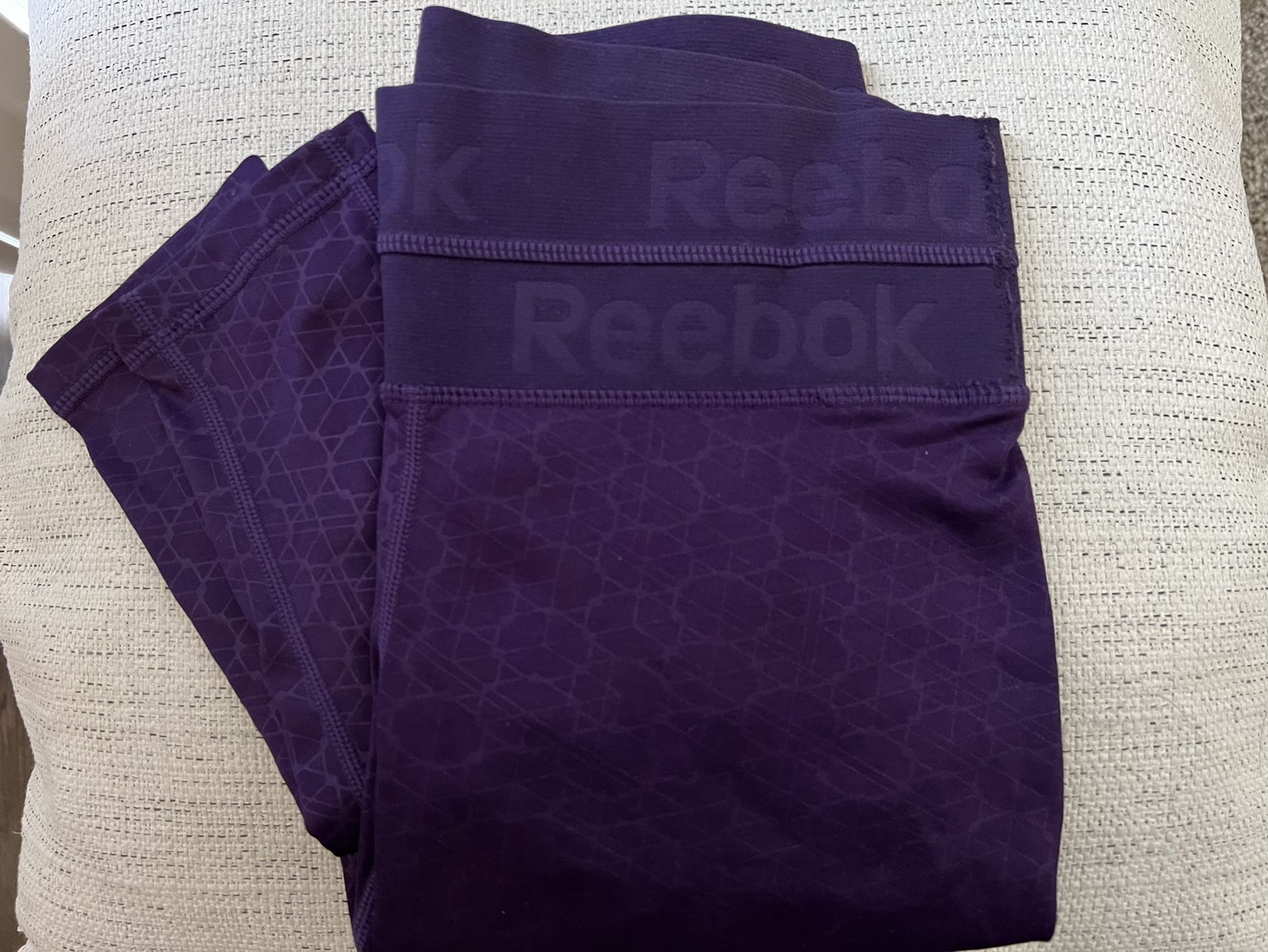 New Never Worn Purple Reebok Leggings