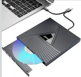 Alronly POP-UP MOBILE External CD/DVD Drive USB/USB-C Black for PC Mac C12-Y