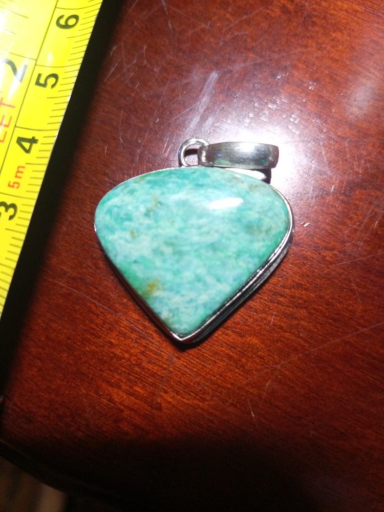 Aquamarine On Silver 