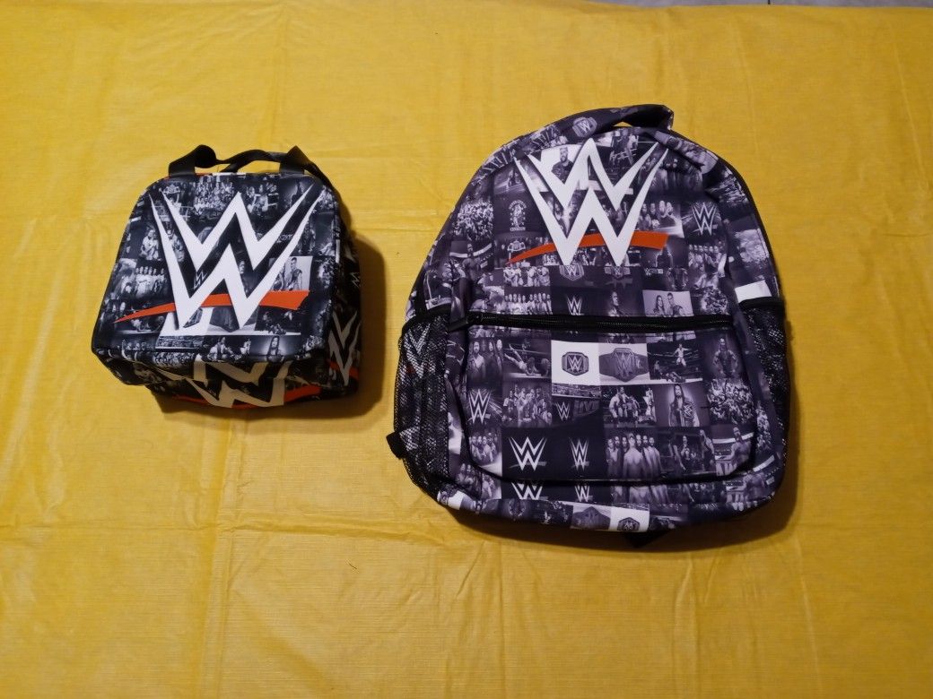 Kids WWE BACKPACK & INSULATED LUNCH BAG